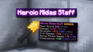 The 100M Midas Staff is OVERPOWERED! Midas Staff vs. Yeti Sword! (Hypixel Skyblock)