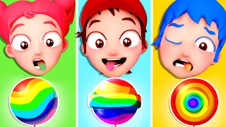 Yummy Rainbow Lollipop Song | Best Kids Songs and Nursery Rhymes