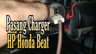 Honda Beat Street Pasang Charger HP‼️siap Turing jauh gues