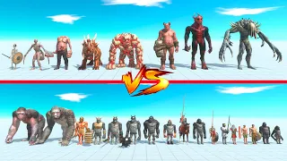 Infernals vs Mutant Primates + Ancient Humans - Animal Revolt Battle Simulator