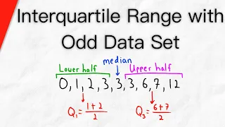 Find the Interquartile Range with Odd Data Set | Statistics