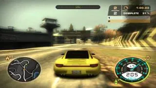 Nfs Most Wanted - Porsche 911 Targa-4S Brake vs Mercedes CLK 500 [HD]