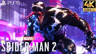 Marvel's Spider-Man 2 PS5 - Venom Gameplay & Transformation Scene (4K 60FPS)