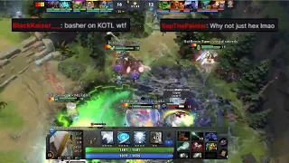 5Head Save- KotL with Basher that wins the Roshan fight vs 9Pandas