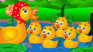 Limang Bibe Isang Araw Namasyal | Five Little Ducks Tagalog Nursery Rhyme