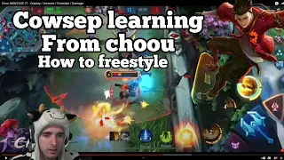 Cowsep learns  chou freestyle after watching 14kchoou  | reaction cowsep to choou|MLBB