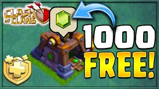 GET 1000 FREE GEMS in CLASH OF CLANS for FREE without ACHIEVEMENTS!