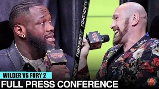 DEONTAY WILDER VS TYSON FURY 2 - FULL FOX PRESS CONFERENCE & FACE OFF VIDEO