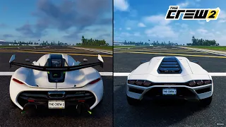 The Crew 2 | Koenigsegg Jesko 2020 vs. Lamborghini Countach LPI 800-4 2021 Performance Comparison