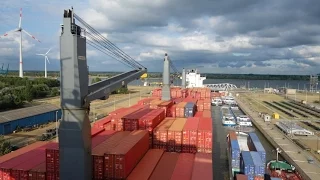 Crossing the Atlantic on a container ship