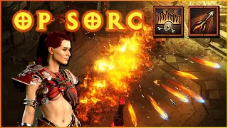 OP Fire Sorc Build destroys Pit & Level 200 Bosses! [Diablo 4 PTR Character Guide]