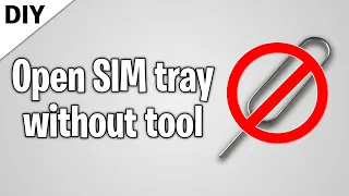 You lost the tool to eject the SIM card, here is a diy solution!