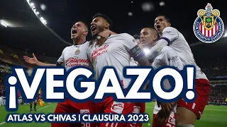 ¡GOOOL DE ALEXIS VEGA! | CHIVAS 3-2 ATLAS | #CLÁSICOTAPATÍO | CLAUSURA 2023