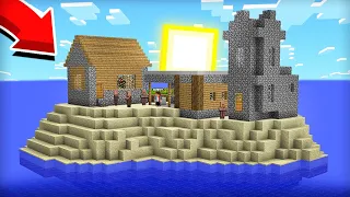 ВСЯ НАША ДЕРЕВНЯ НАХОДИТСЯ НА НЕОБИТАЕМОМ ОСТРОВЕ В МАЙНКРАФТ | Компот Minecraft