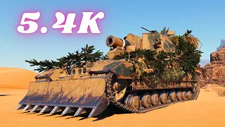 Conqueror Gun Carriage 5.4K Damage 6 Kills Arty & CG Carriage 5.4K World of Tanks Replays