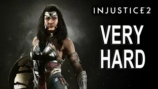 Injustice 2 - Wonder Woman Battle Simulator (VERY HARD) NO MATCHES LOST