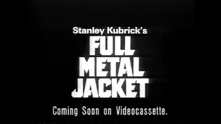 Full Metal Jacket (1987) 30-second TV spot