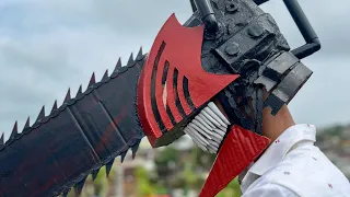 I Made A Chainsaw Man Helmet Out Of Cardboard