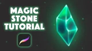 Magic Stone Tutorial In Procreate | Procreate Tutorial For Beginners