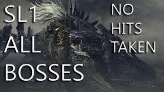 Dark souls 3 - SL1 All bosses without getting hit