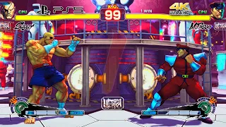 PS5 / SAGAT vs M.BISON (Hardest AI) - Ultra Street Fighter IV 4K PS5