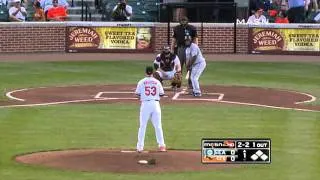 2011/05/12 Fan catches three foul balls