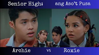 The more you hate the more you love? Roxie and Archie parang aso’t pusa. #SeniorHigh #RoxChie