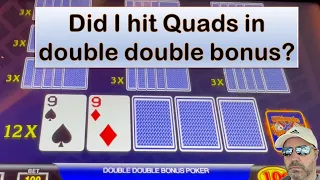 QUADS with multipliers in double double bonus ultimate x video poker.