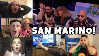 SENHIT - SAN MARINO - COMPILATION LIVE REACTIONS TELEVOTING EUROVISION 2021