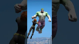 HULK SAVES HIS WIFE Part 2 #hulk #gta5 #shorts