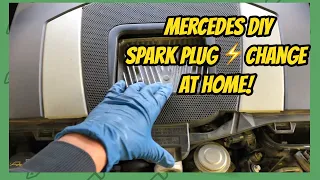 Mercedes e350 😈 spark plug ⚡️replacement W212 DIY