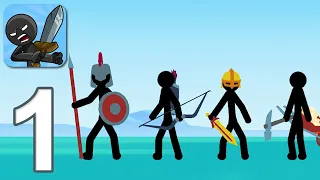 STICKMAN WAR LEGEND OF STICK - Walkthrough Gameplay Part 1 - INTRO (iOS Android)