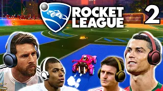 Messi & Ronaldo play Rocket League with Maguire & Mbappe!