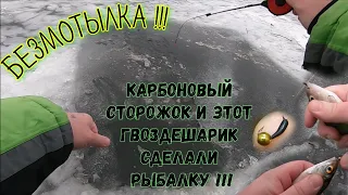 Моменты поклёвок ! Карбоновый кивок с нимфой!Или как быстро наловить живца!