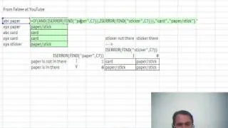 Mr Excel & excelisfun Trick 18: IF function with FIND SEARCH AND OR ISERROR & ISNUMBER functions