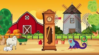 Hickory dickory dock on the farm | Nursery Rhymes | Super Simple Songs