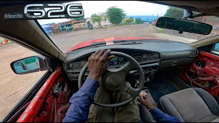 1987 Mazda 626 2.2i-12V POV Test Drive🇨🇩