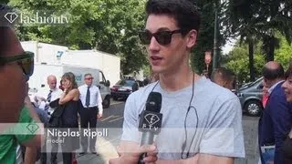 Model Nicolas Ripoll at Corneliani Spring/Summer 2013 | Milan Men's Fashion Week | FashionTV FMEN