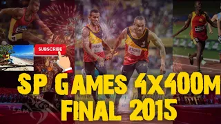 South Pacific Games 4x400m Final 2015