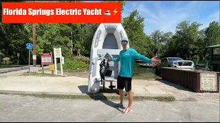 Our Florida Springs Electric Yacht 🛥️⚡️