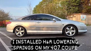 I INSTALL H&R SPRINGS ON MY PEUGEOT 407 COUPE