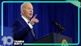 President Biden talks about democracy and freedom in Normandy