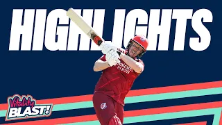 Wells Hits Rapid 66 For Lightning | Derbyshire v Lancashire - Highlights | Vitality Blast 2023