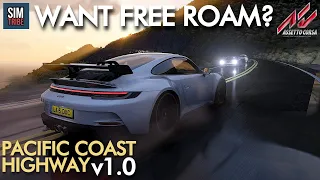 For Open World / Free Roam Lovers - Pacific Coast Highway v1.0 | Assetto Corsa Track & Map Mods 2021