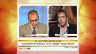 NBC's Today Show-Actor/Hack Victim Hugh Grant Discusses the UK News Of The World Hack Scandal