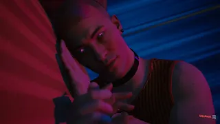 Cyberpunk 2077 - Female V and Angel Scene