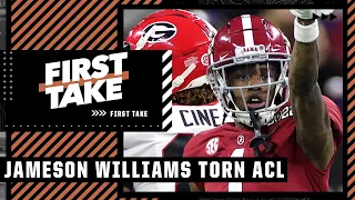 Alabama’s Jameson Williams has suffered a torn ACL after National Championship loss | First Take