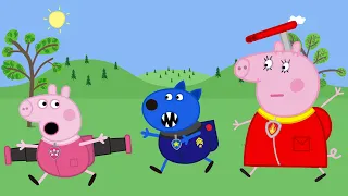 PEPPA PIG SKYE PAW PATROL RESCUES  - MUMMY PIG SAVE PEPPA पेप्पा पिग स्काई पॉ पेट्रोल रेस्क्यू