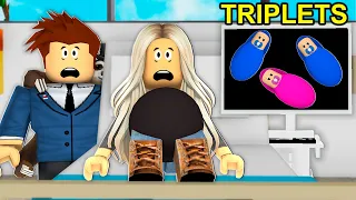 PREGNANT With TRIPLETS.. (Roblox Brookhaven)