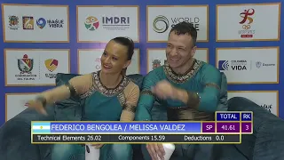 Federico Bengolea/Melissa Valdez (ARG) - Senior Pairs - Short Program - ASWC IBAGUE 2023